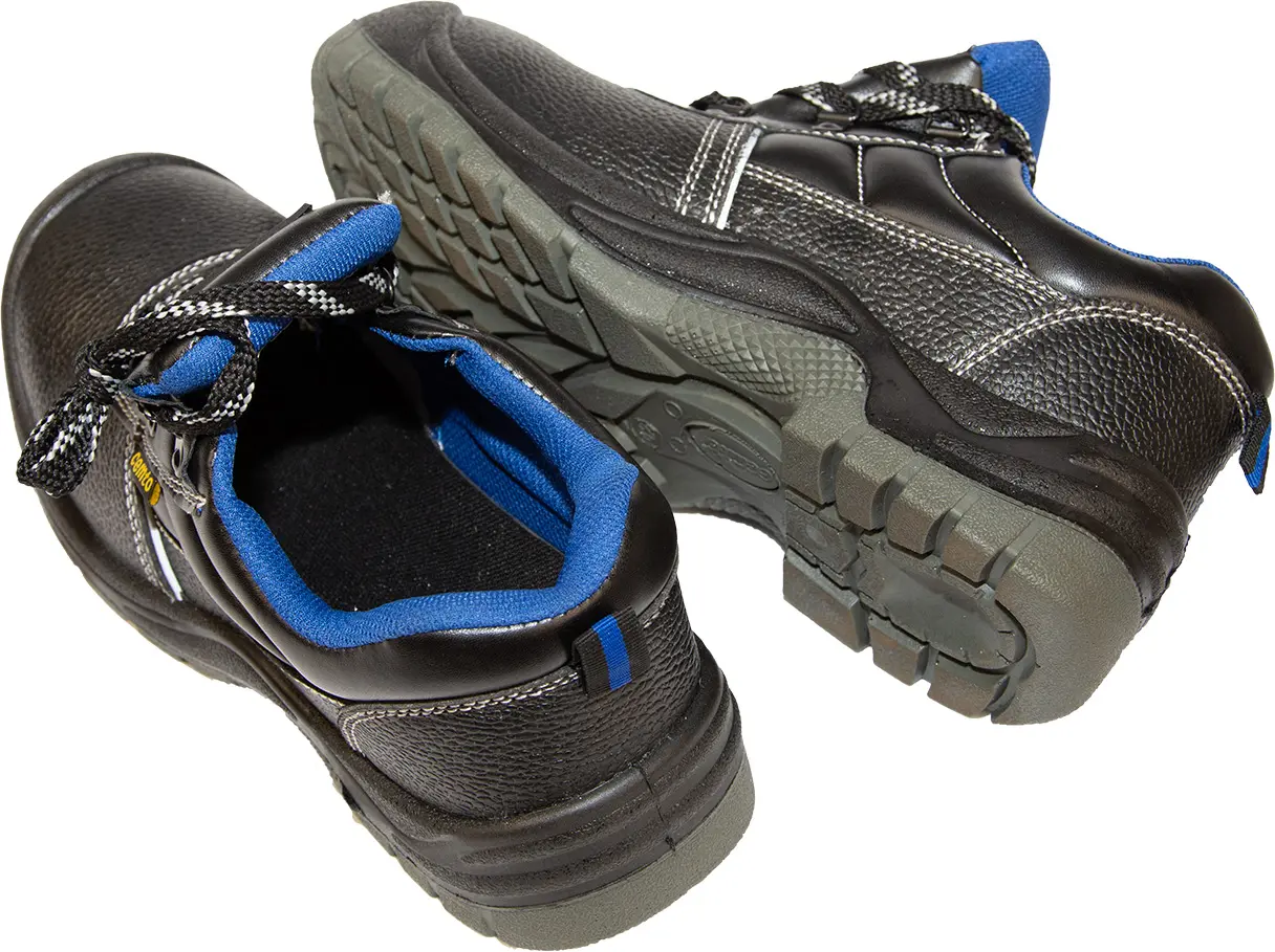 Робочі напівчеревики "TERMINAL-M" (7018), вигляд зверху та знизу: підошва ПУ-ПУ з глибоким протектором, дихаюча текстильна підкладка