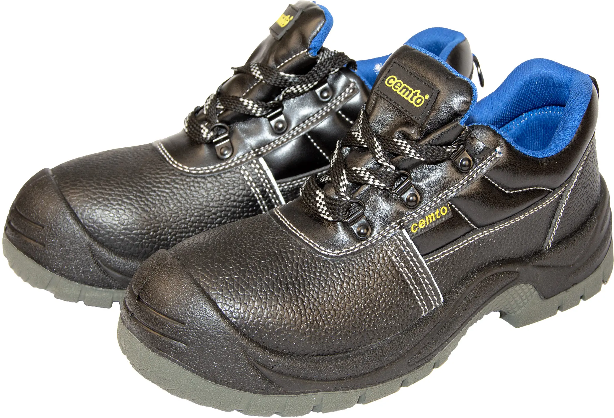 Шкіряні робочі напівчеревики з металевим носком і поліуретановою підошвою